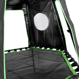 Kids Play Tower with Metal Swing Set + Green Slide