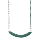 Kids Play Tower with Metal Swing Set + Green Slide