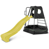Kids Multi-zone Play Tower + Yellow Slide