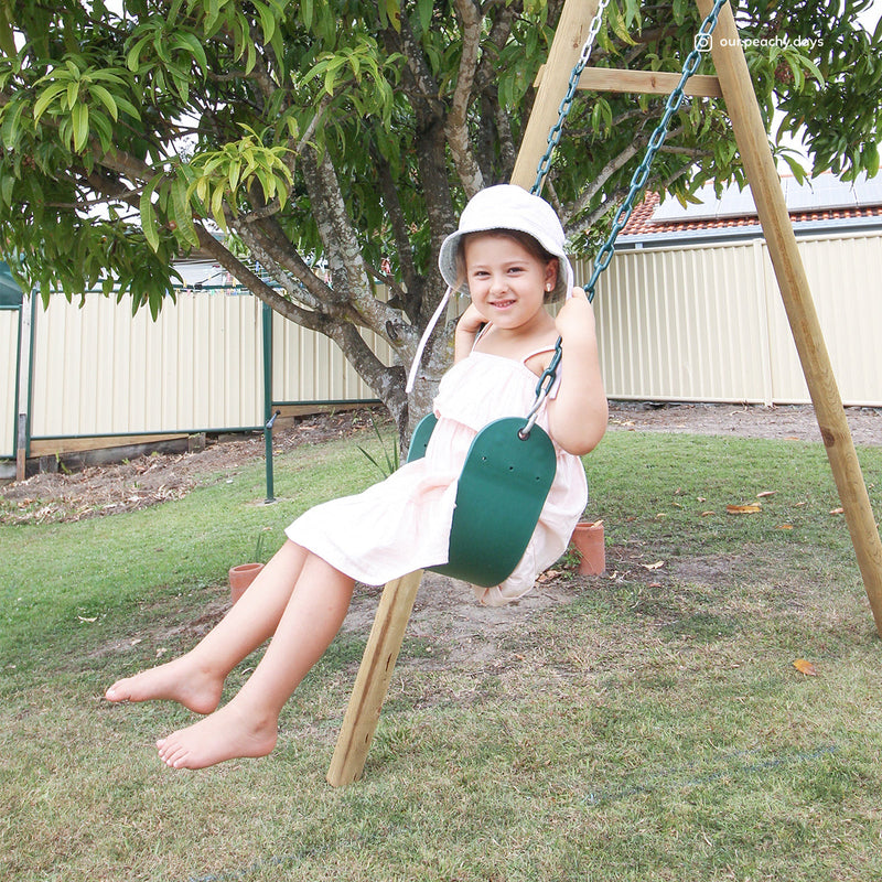 Kids Double Belt Amber Swing Set