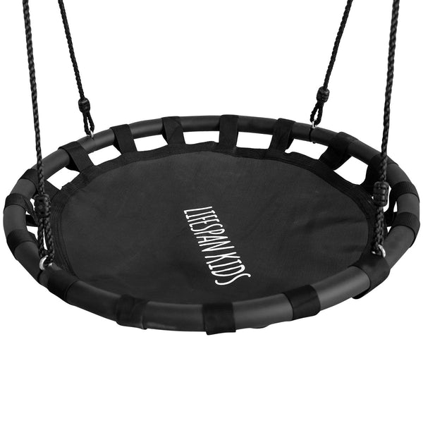 Kids Metal Web Swing Set + Slippery Slide