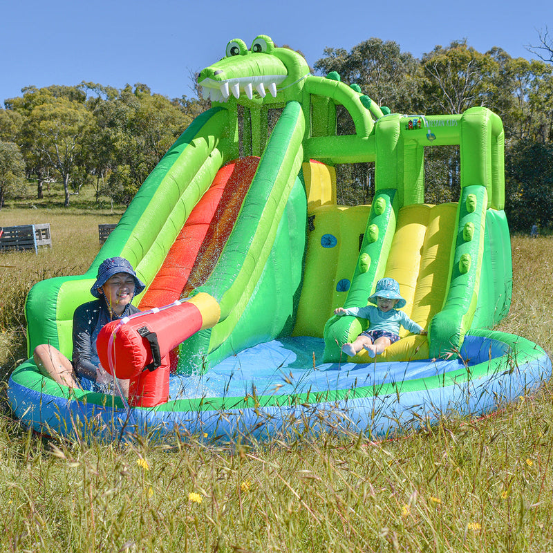 Kids Crocadoo Slide & Splash Inflatable Play Centre