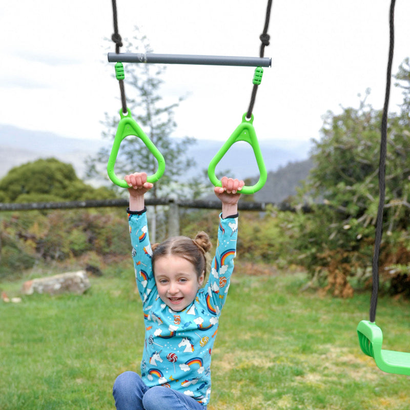 Kids 4 Station Swing Set + Slippery Slide