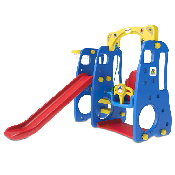 Kids Ruby 4-in-1 Slide & Swing Set