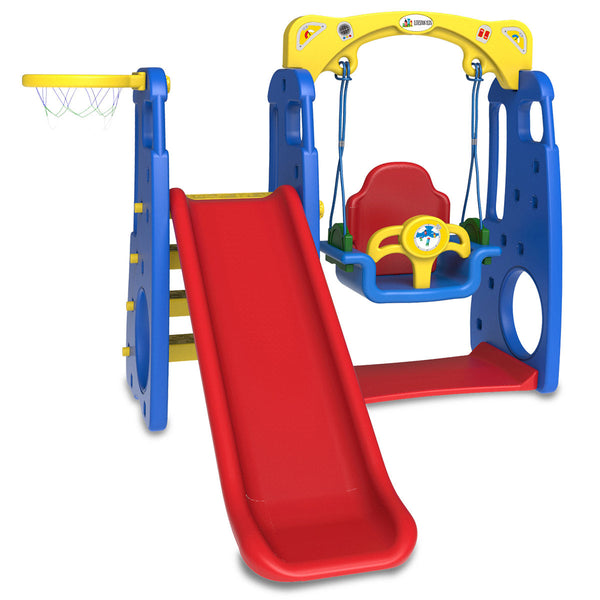 Kids Ruby 4-in-1 Slide & Swing Set