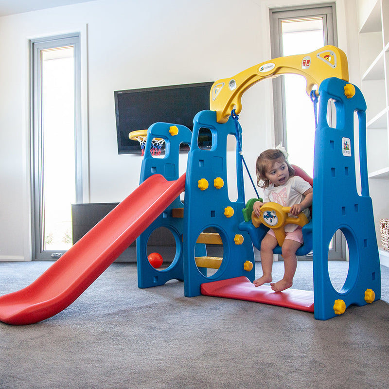 Kids Ruby 4-in-1 Slide & Swing Set