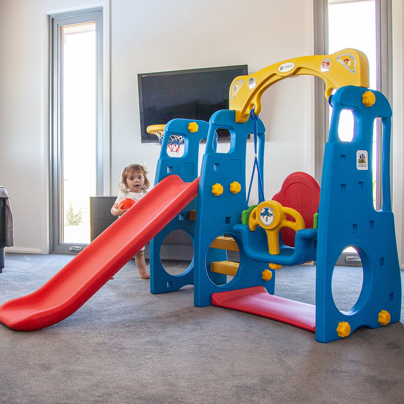 Kids Ruby 4-in-1 Slide & Swing Set