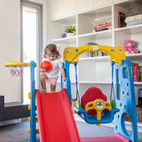 Kids Ruby 4-in-1 Slide & Swing Set
