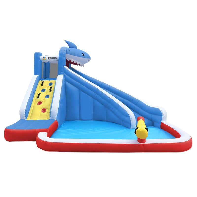 Inflatable Kids Sharky Slide & Splash Inflatable