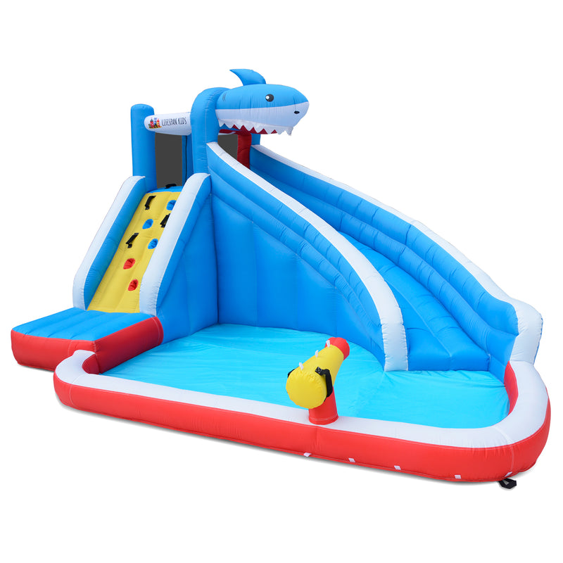 Inflatable Kids Sharky Slide & Splash Inflatable
