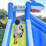 Inflatable Kids Sharky Slide & Splash Inflatable