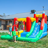 Kids Double Slide & Splash Inflatable Play Centre