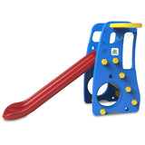 Kids 2-in-1 Slide with Basketball Hoop