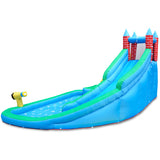 Kids Double Slide & Splash Inflatable Play Centre with Climbing Wall
