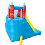 Kids Double Slide & Splash Inflatable Play Centre with Climbing Wall
