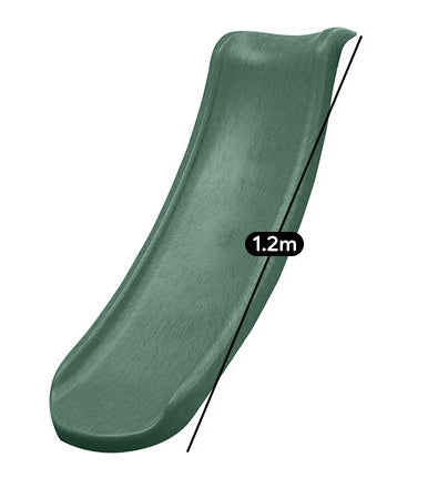 Kids 1.2m Standalone Attachable Slide - Green