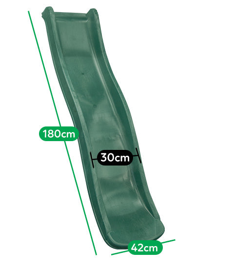 Attachable Kids 1.8m Slide - Green