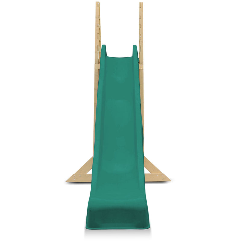 Kids Freestanding Jumbo Timber Climb + Jumbo Green Slide