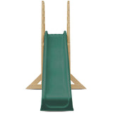 Kids Freestanding Timber Climb with Green Slide