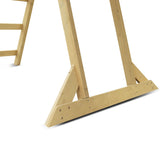 Kids Freestanding Timber Climb with Green Slide