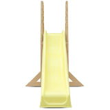 Kids Freestanding Timber Climb with Yellow Slide