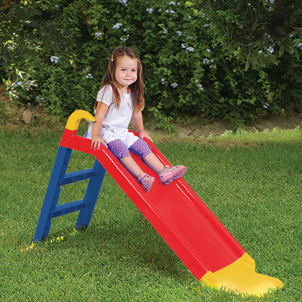 Kids Freestanding Colourful Slide with Ladder