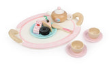 Kids Wooden Tea Set Accessories with Teapot and Treats