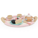 Kids Wooden Tea Set Accessories with Teapot and Treats