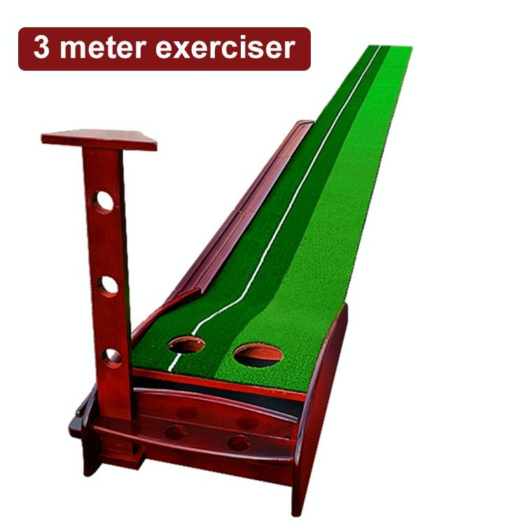 3 Metre Wooden Indoor Putting Practice Mat with Auto Return