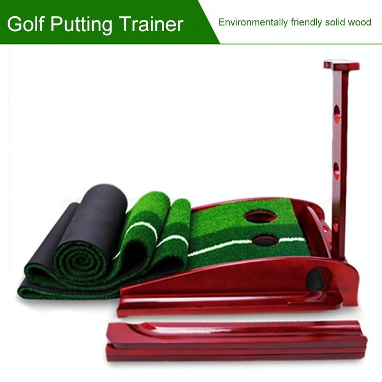 3 Metre Wooden Indoor Putting Practice Mat with Auto Return