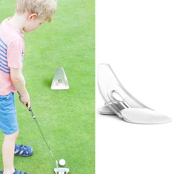 2-Pack Indoor/Outdoor Golf Putting Trainer - White