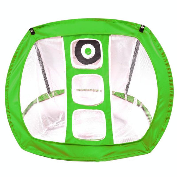 Foldable Square Golf Net for Indoor Practice - Bright Green