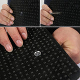 Portable Golf Putting Mat with Push Rod Trainer