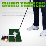 Portable Golf Putting Mat with Push Rod Trainer