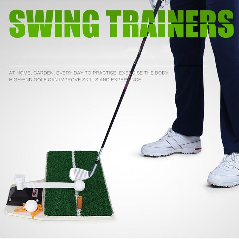 Portable Golf Putting Mat with Push Rod Trainer