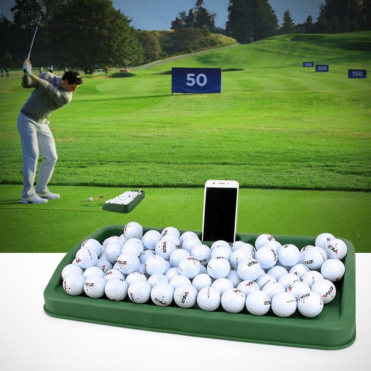 Golf Service Box with Phone Stand for Recording and Analysing Swing/Form - Green