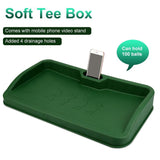 Golf Service Box with Phone Stand for Recording and Analysing Swing/Form - Green