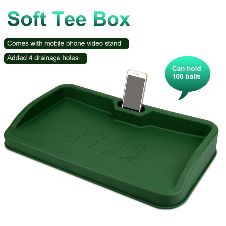 Golf Service Box with Phone Stand for Recording and Analysing Swing/Form - Green