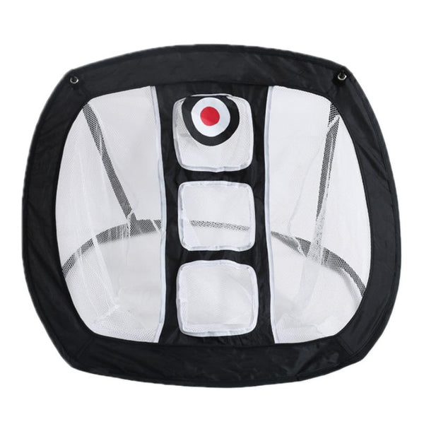 Foldable Square Golf Net for Indoor Practice - Black