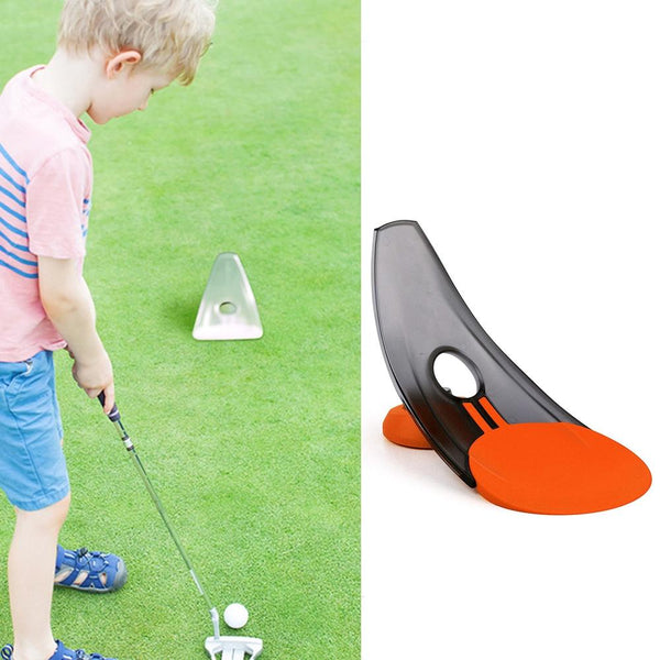 2-Pack Indoor/Outdoor Golf Putting Trainer - Orange