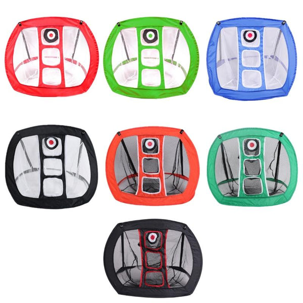 Foldable Square Golf Net for Indoor Practice - Forest Green