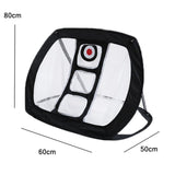 Foldable Square Golf Net for Indoor Practice - Forest Green