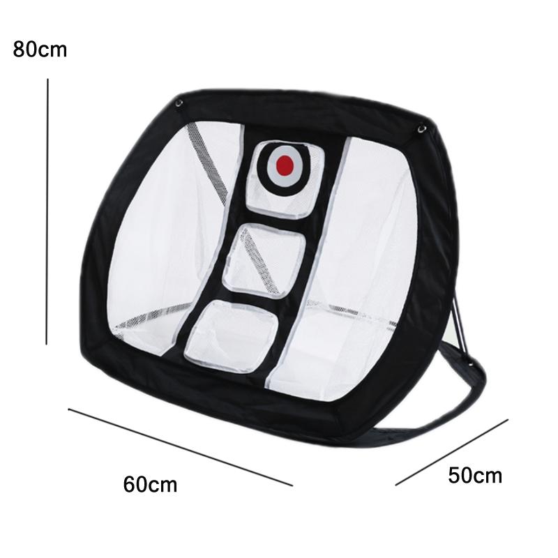 Foldable Square Golf Net for Indoor Practice - Forest Green