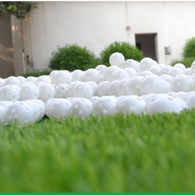 10-piece Indoor/Outdoor Golf Hollow Training Balls - White