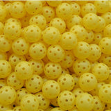 10-piece Indoor/Outdoor Golf Hollow Training Balls - Yellow