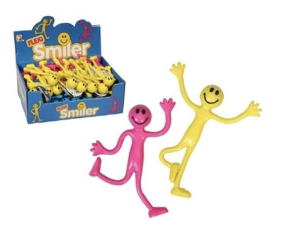 Bendy Smiley Man - Assorted Colours