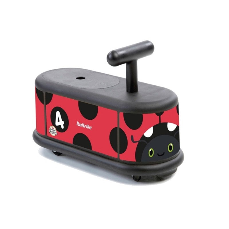 Kids Tram Beginner Ride On - Italian Design (Lady Bug)