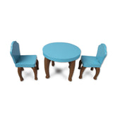 Kids Large Wooden 3-Level Dolls House with Full Furniture Set