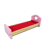 Kids Large Wooden 3-Level Dolls House with Full Furniture Set - Blue & Pink