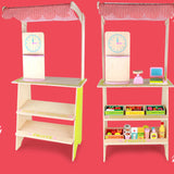 Kids Wooden Pretend Fruit & Veg Market Stall with Accessories